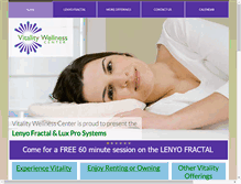 Tablet Screenshot of enjoyvitalitywellness.com